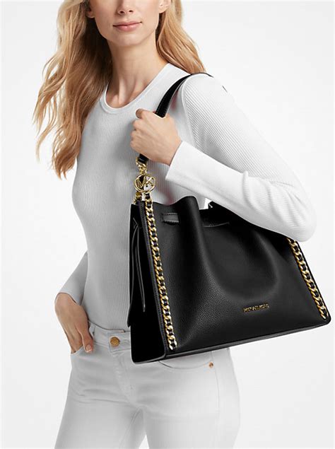 michael kors outlet mina large chain shoulder bag|Michael Kors shoulder bag sale.